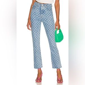 Lovers And Friends Reece High Rise Slim Straight Leg Jeans Size 25 - NWT